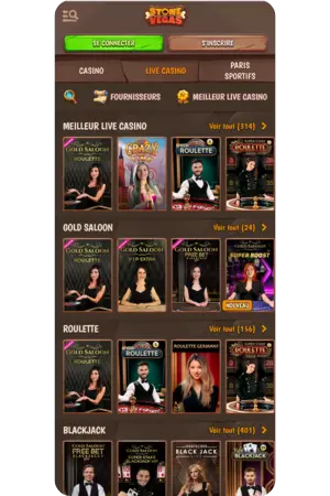 StoneVegas Online casino live mobile HD