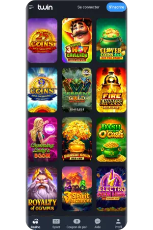 Accédez facilement aux jeux depuis Twin mobile